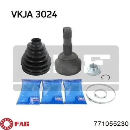 Do koszyka 771055230 FAG Przegub homokinetyczny przedni zewnętrzny