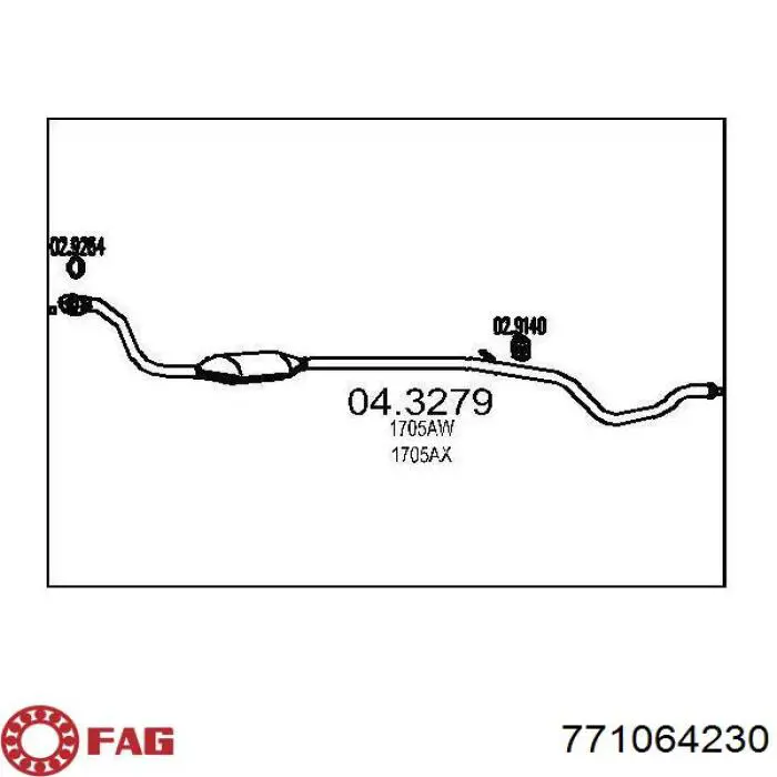 Przegub homokinetyczny przedni zewnętrzny FAG 771064230 cena, od 51,71 USD