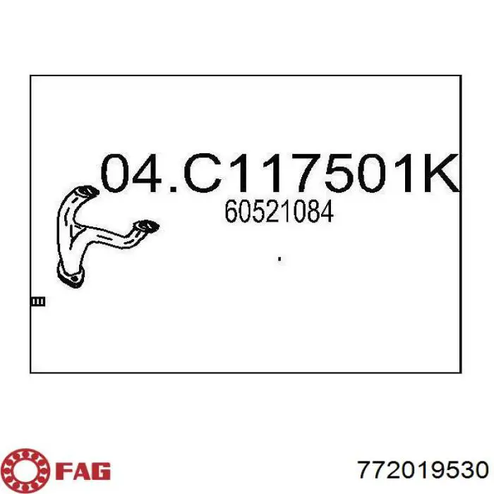 Osłona przegubu homokinetycznego półosi przedniej wewnętrzna 772019530 FAG