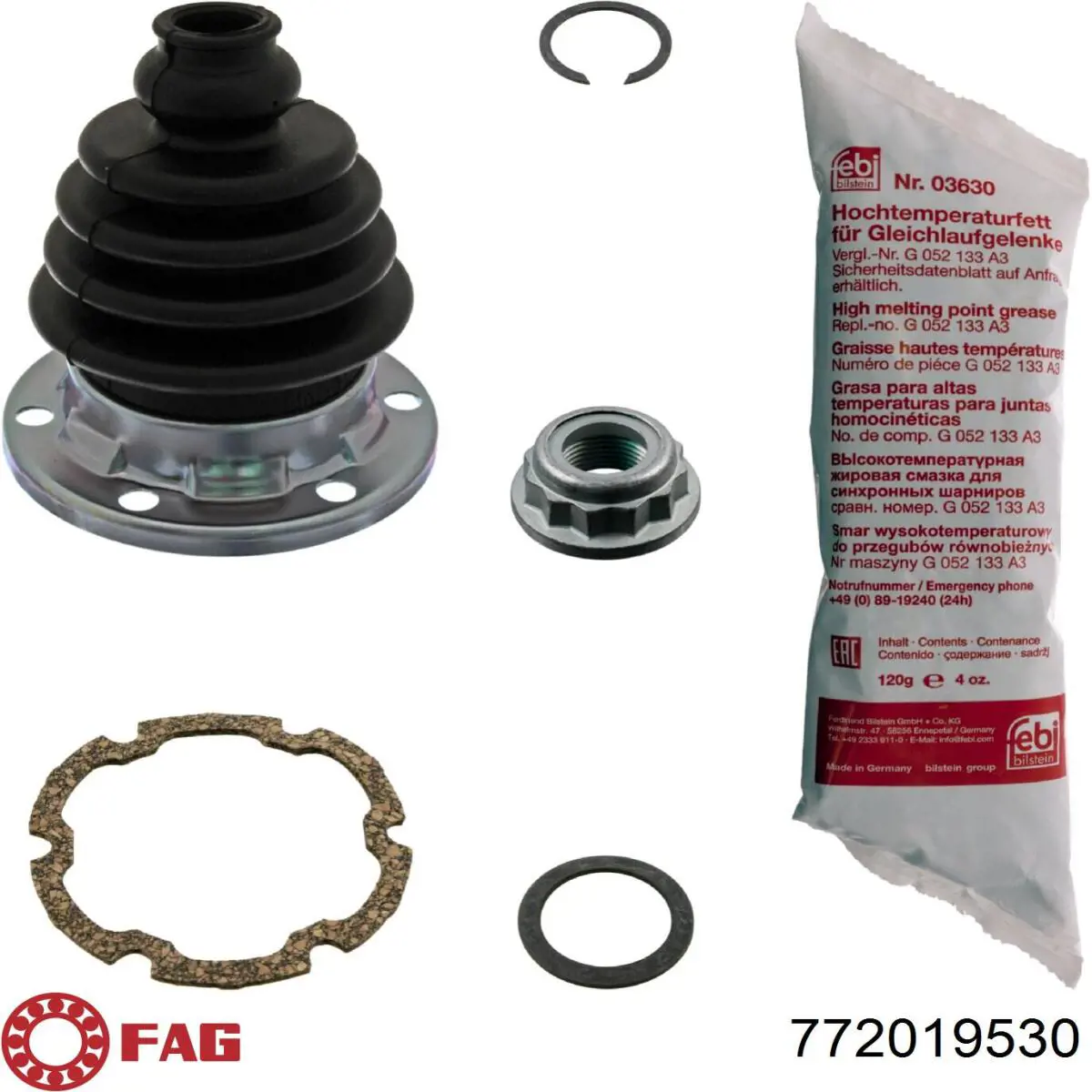 772019530 FAG Osłona przegubu homokinetycznego półosi przedniej wewnętrzna