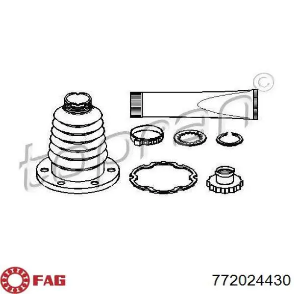 Do koszyka 772024430 FAG Osłona przegubu homokinetycznego półosi przedniej wewnętrzna