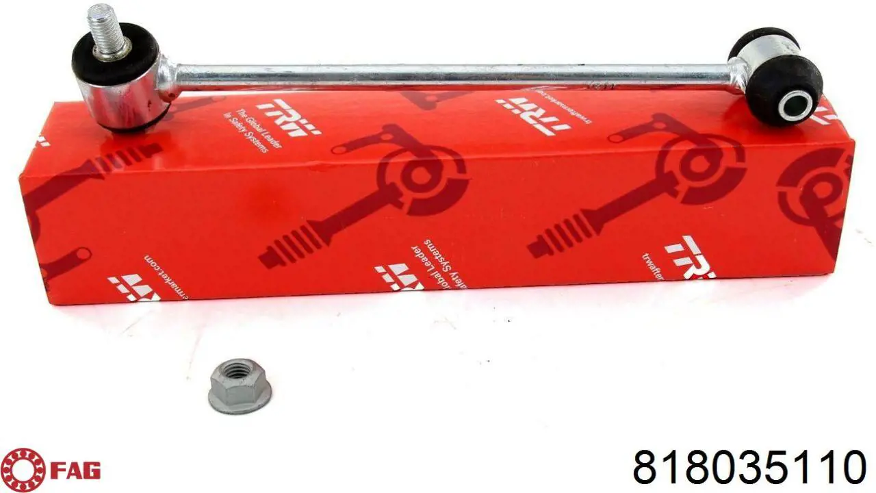 Do koszyka 818035110 FAG Lącznik stabilizatora tylnego prawy
