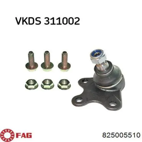 Sworzeń wahacza dolny prawy FAG 825005510 cena, od 14,63 USD