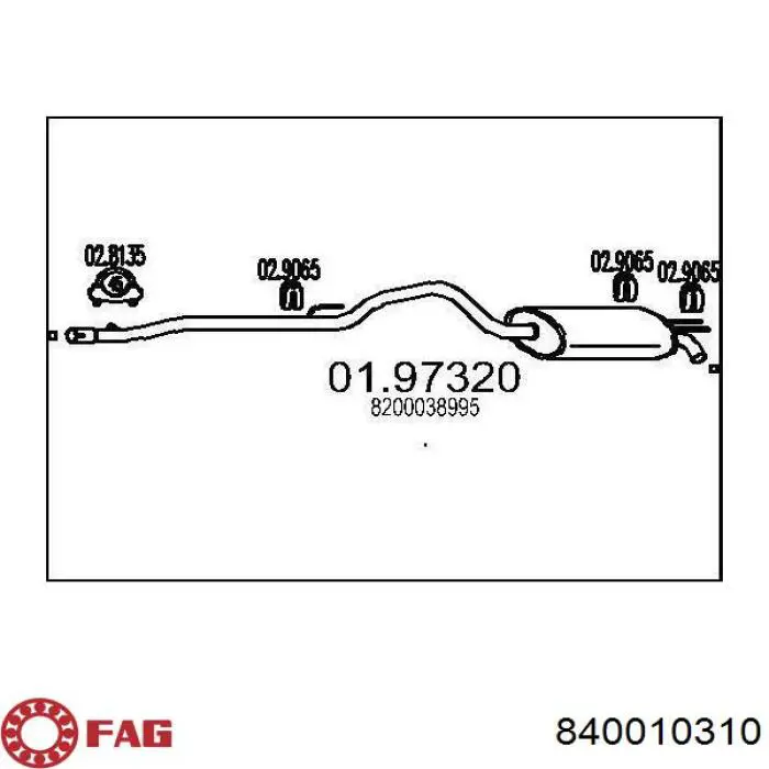 Drążek kierowniczy FAG 840010310 cena, od 13,40 USD