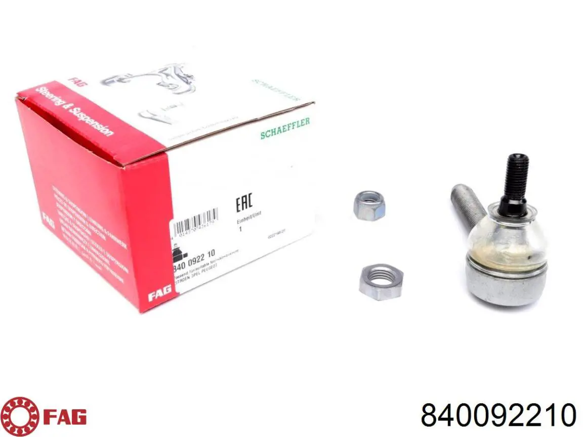 Do koszyka 840092210 FAG Końcówka drążka kierowniczego zewnętrzna