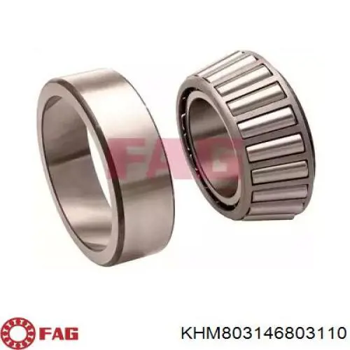 Łożysko końcówki mostu tylnego wewnętrzne FAG KHM803146803110 cena, od 36,83 USD
