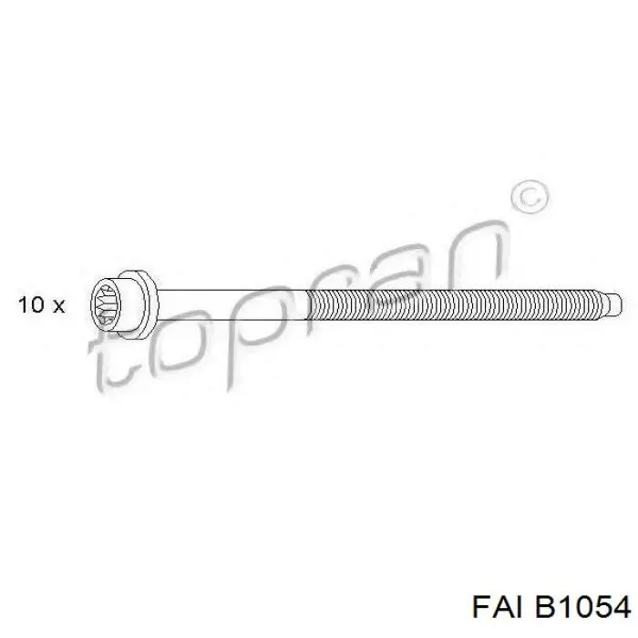 Śruba głowicy cylindrów B1054 FAI