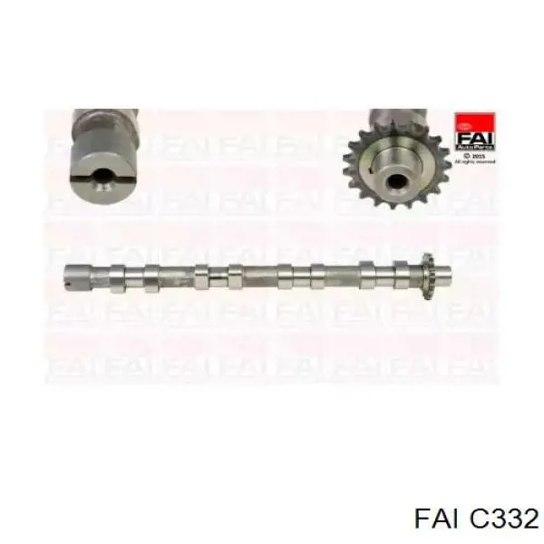 Wał rozrządu silnika ssący, dolotowy 1683717 Ford