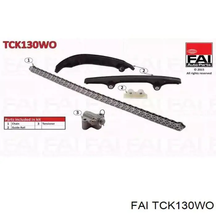 Łańcuch rozrządu, zestaw FAI TCK130WO cena, od 146,29 USD