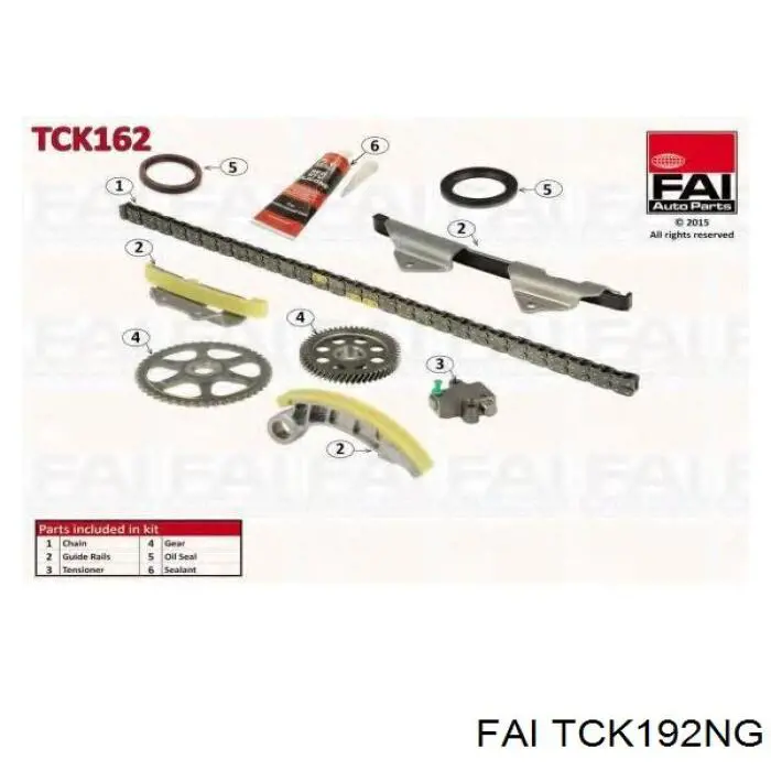 Łańcuch rozrządu, zestaw FAI TCK192NG cena, od 134,49 USD