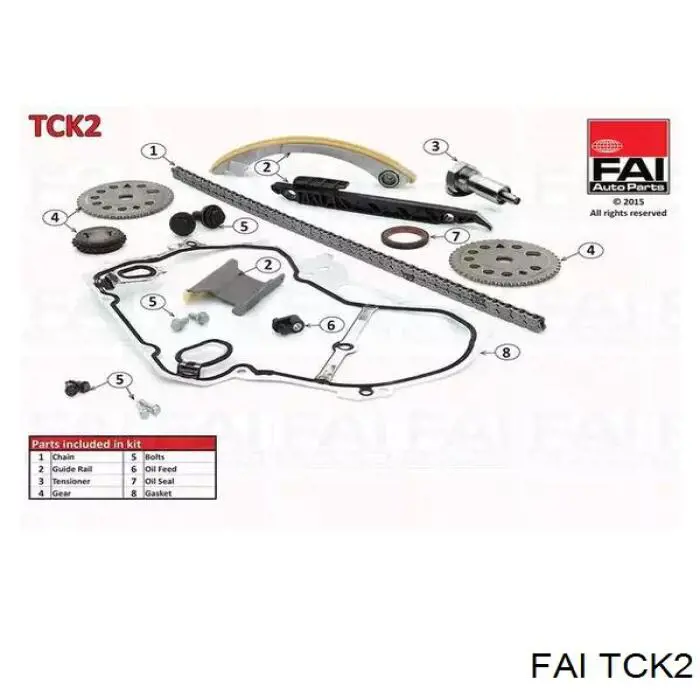 Łańcuch rozrządu, zestaw FAI TCK2 cena, od 212,95 USD