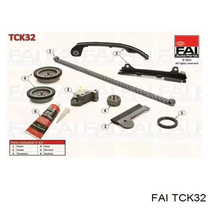 Łańcuch rozrządu, zestaw FAI TCK32 cena, od 173,43 USD