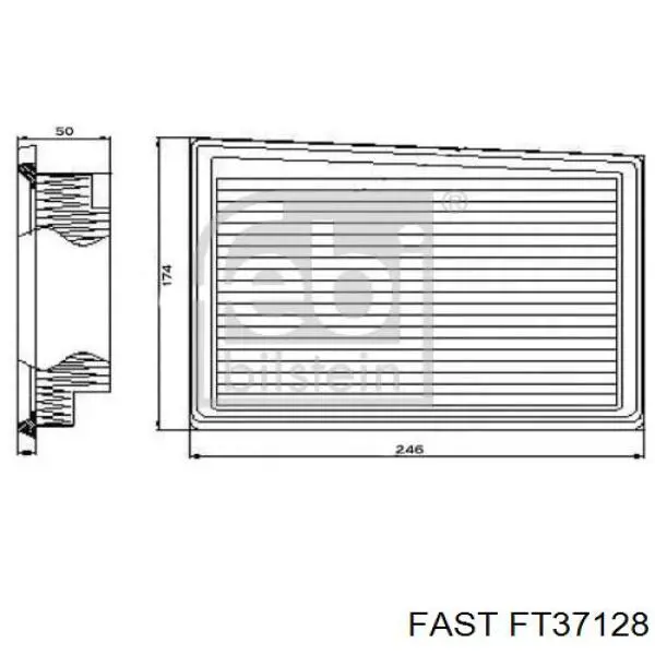 Filtr powietrza 52069663 Fiat/Alfa/Lancia