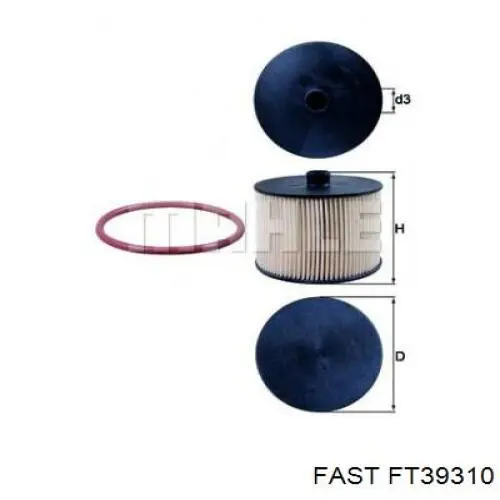 Do koszyka 0000190177 Peugeot/Citroen Obudowa filtra paliwa