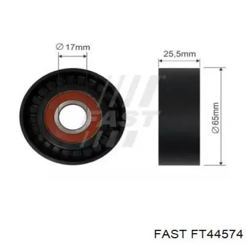 FT44574 Fast rolka prowadząca, kierunkowa paska napędowego