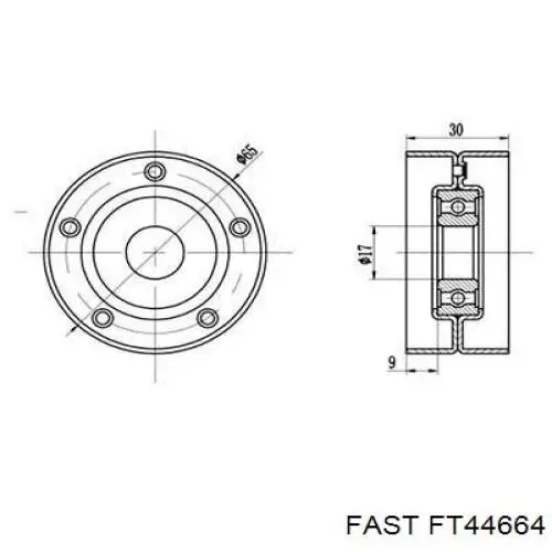 Do koszyka BK3Q6A228BH Ford Napinacz paska napędowego