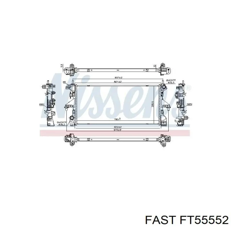 Chłodnica silnika Fiat/Alfa/Lancia 1382427080 cena, od 151,72 USD