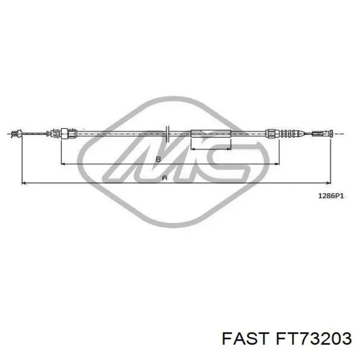 FT73203 Fast Linka otwierania maski