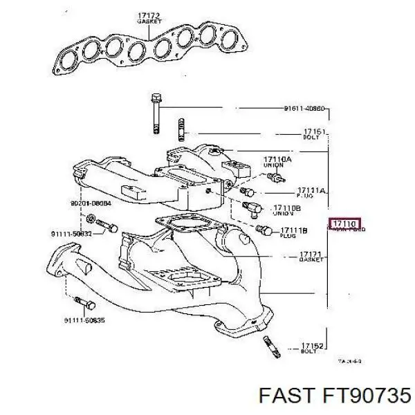 Panel bagażnika tylny Fast FT90735 cena, od 30,09 USD