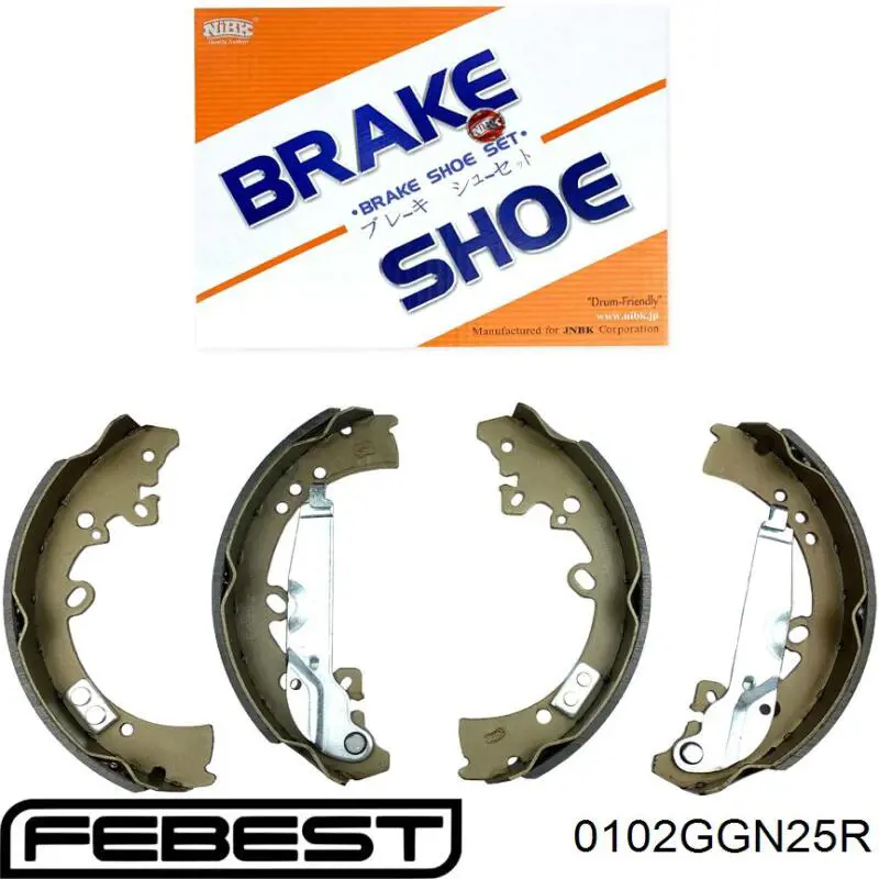 Klocki hamulcowe tylne bębnowe Febest 0102GGN25R cena, od 48,98 USD