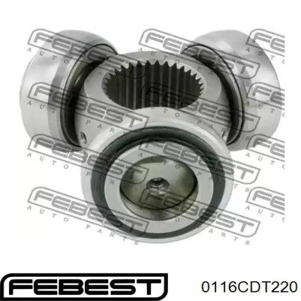 Przegub homokinetyczny wewnętrzny trójramienny Febest 0116CDT220 cena, od 63,59 USD
