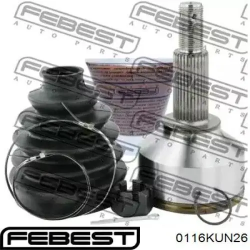 Przegub homokinetyczny wewnętrzny trójramienny Febest 0116KUN26 cena, od 76,83 USD