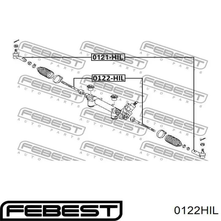 TA3722 Delphi Drążek kierowniczy