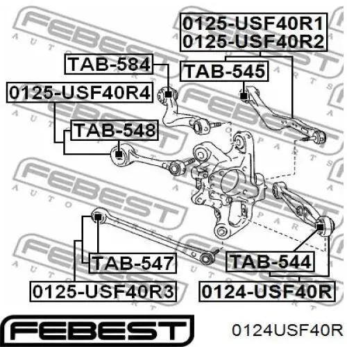 Do koszyka 4873050110 Toyota Wahacz zawieszenia tylnego poprzeczny