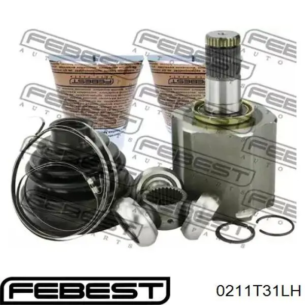 Przegub homokinetyczny wewnętrzny przedni lewy Febest 0211T31LH cena, od 63,28 USD