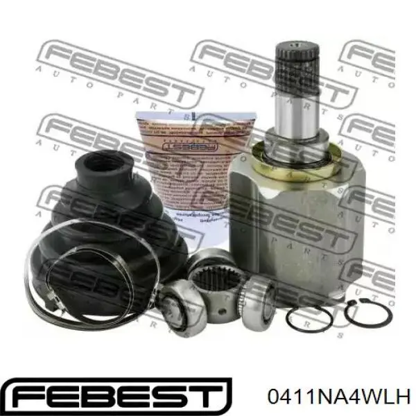 Przegub homokinetyczny wewnętrzny przedni lewy Febest 0411NA4WLH cena, od 119,67 USD