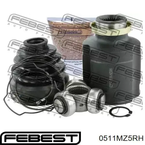 Przegub homokinetyczny wewnętrzny przedni prawy Febest 0511MZ5RH cena, od 149,04 USD