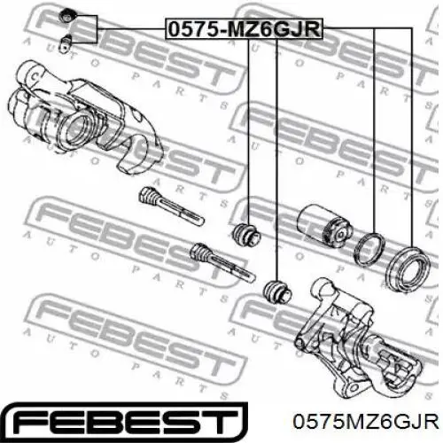 Zestaw naprawczy zacisku hamulcowego tylnego Mazda GHY92646Z cena, od 7,92 USD