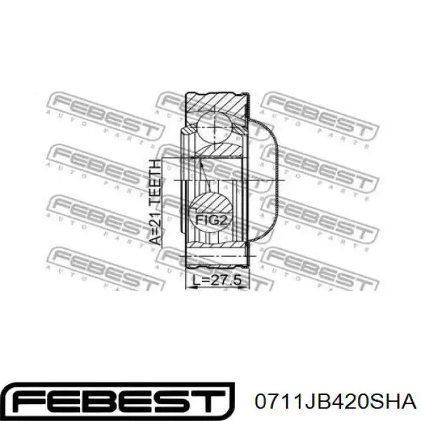 Przegub homokinetyczny przednni wału Cardana przedniego Q-fix Q1311613 cena, od 108,64 USD