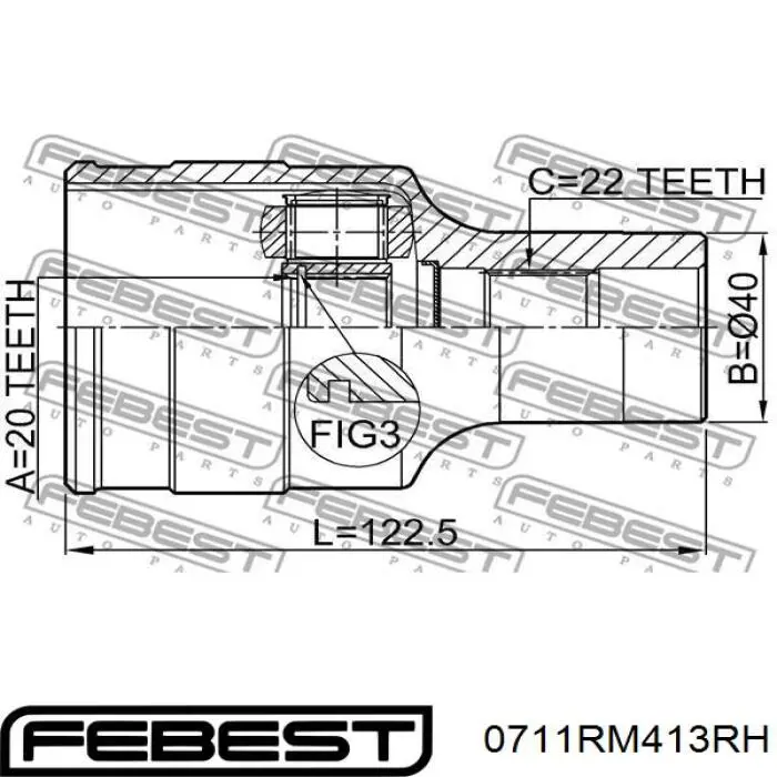 Przegub homokinetyczny przedni wewnętrzny Suzuki Ignis II hatchback (FH) (2003 - 2026) cena, od 170,56 USD