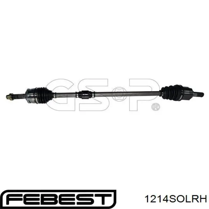 Półoś napędowa przednia prawa Febest 1214SOLRH cena, od 196,62 USD