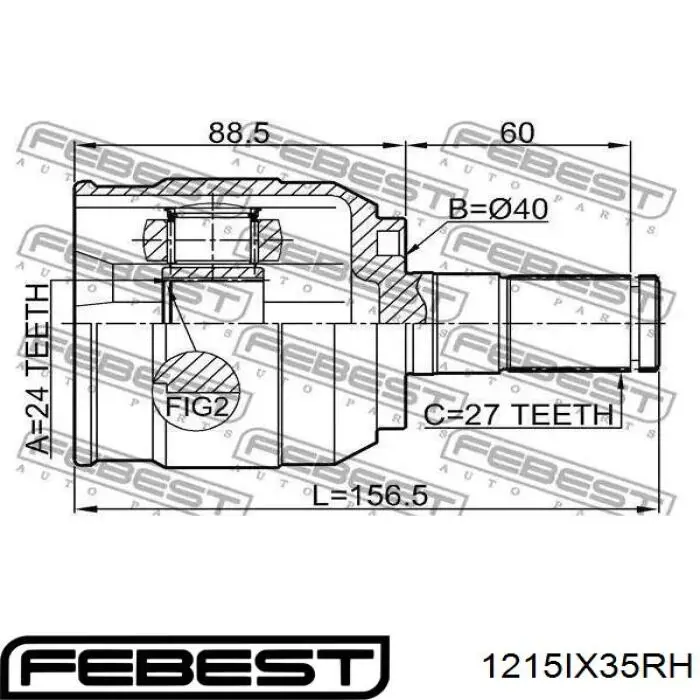 Do koszyka 495952S200 Hyundai/Kia Osłona przegubu homokinetycznego półosi przedniej wewnętrzna