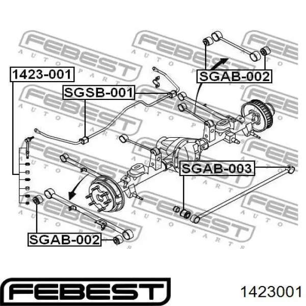 Łącznik stabilizatora tylnego Q0340393 Q-fix
