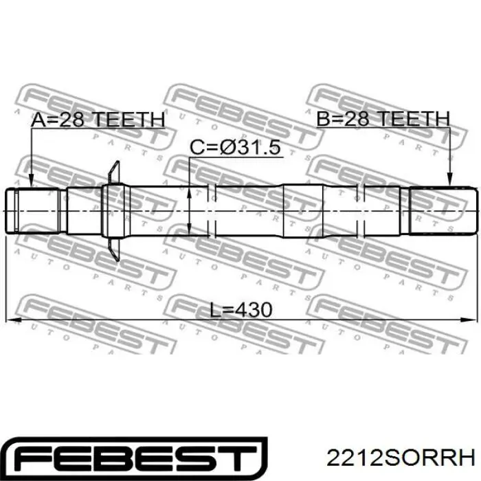 49560C5050 Hyundai/Kia Półoś napędowa przednia prawa