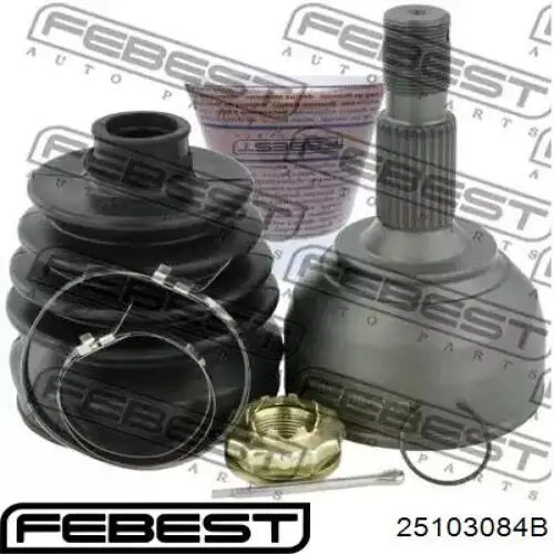 Przegub homokinetyczny przedni zewnętrzny Febest 25103084B cena, od 42,81 USD