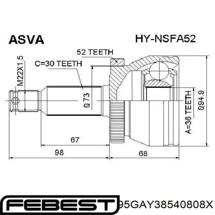 Do koszyka Z6157 Musashi Uszczelniacz reduktora mostu przedniego