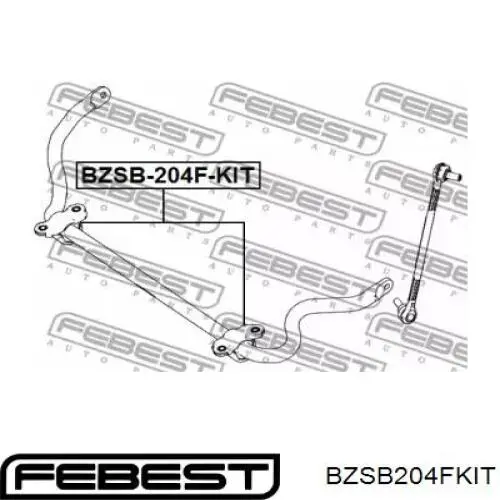 Tuleja stabilizatora przedniego Febest BZSB204FKIT cena, od 11,81 USD
