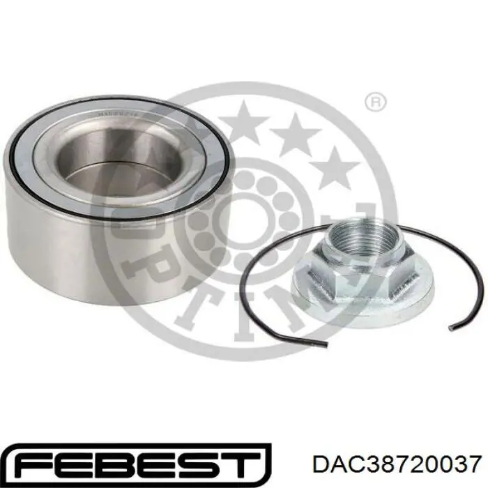 Łożysko piasty przedniej Febest DAC38720037 cena, od 22,97 USD