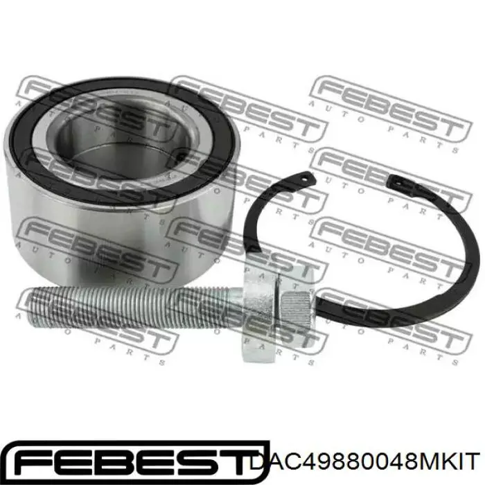 Łożysko piasty przedniej Febest DAC49880048MKIT cena, od 49,38 USD