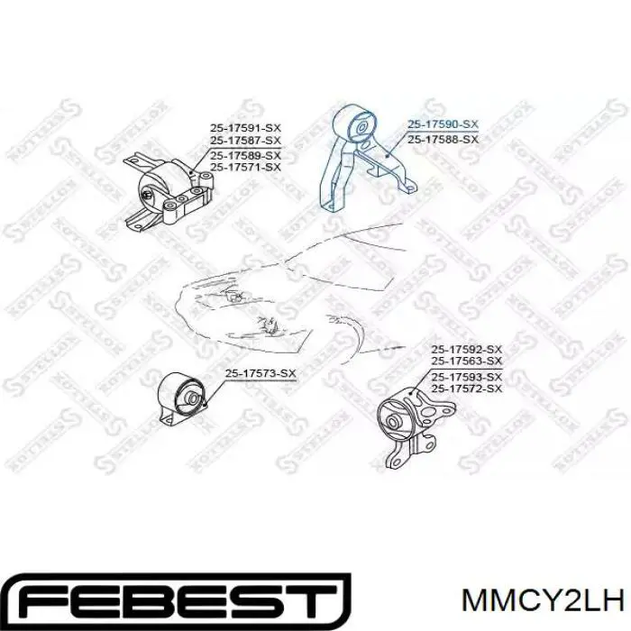 Poduszka (podpora) silnika lewa Patron PSE3902 cena, od 78,43 USD