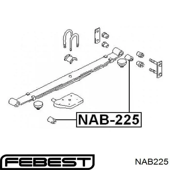 Do koszyka 5504501N00 Nissan/Infiniti Silentblock tylnego resoru tylny