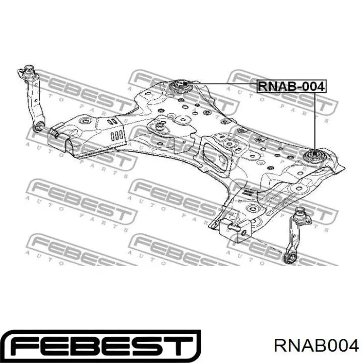 Do koszyka REBS079 Kautek Silentblock tylnej belki