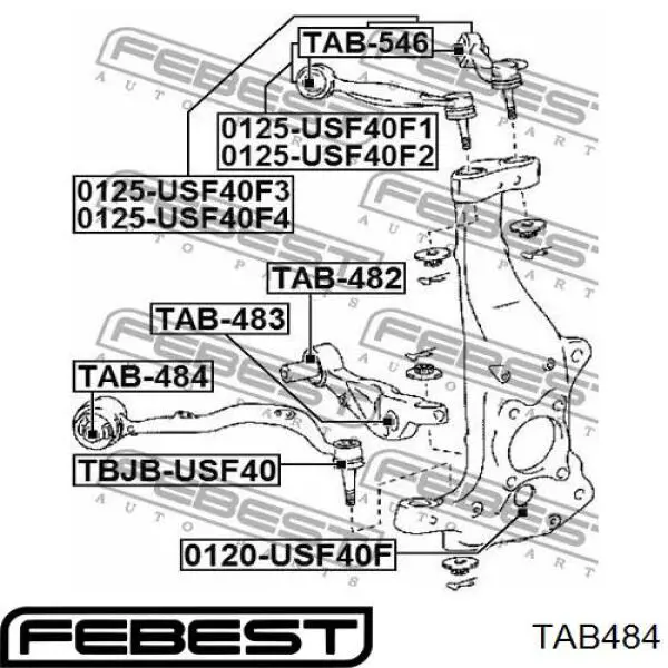 Do koszyka T458144 STC Silentblock przedniego wahacza dolnego