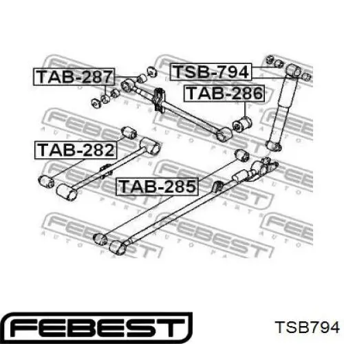 Silentblock amortyzatora tylnego Daihatsu 4853787401000 cena, od 3,62 USD