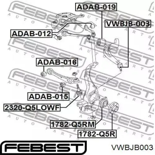  Febest VWBJB003 cena, od 10,24 USD