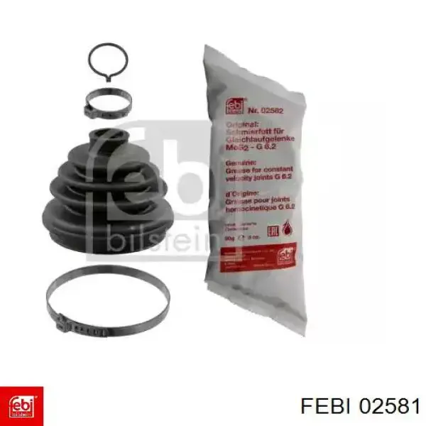 Osłona przegubu homokinetycznego półosi przedniej zewnętrzna Febi 02581 cena, od 10,65 USD